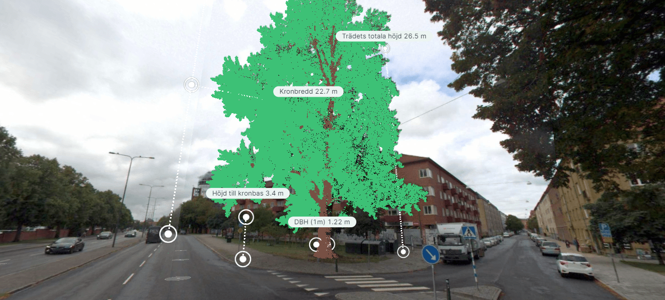 Du visar för närvarande Nu skannas 35 000 träd i Malmö