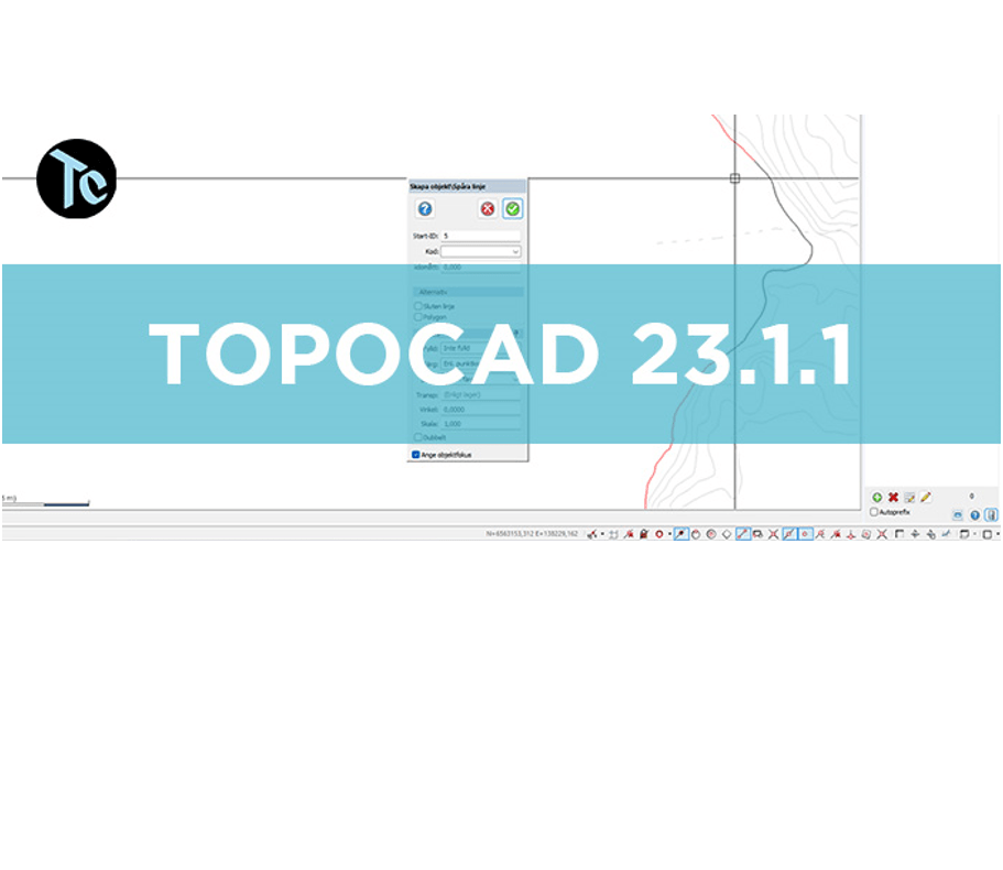 Du visar för närvarande Nu finns Topocad 23.1.1 för nedladdning!